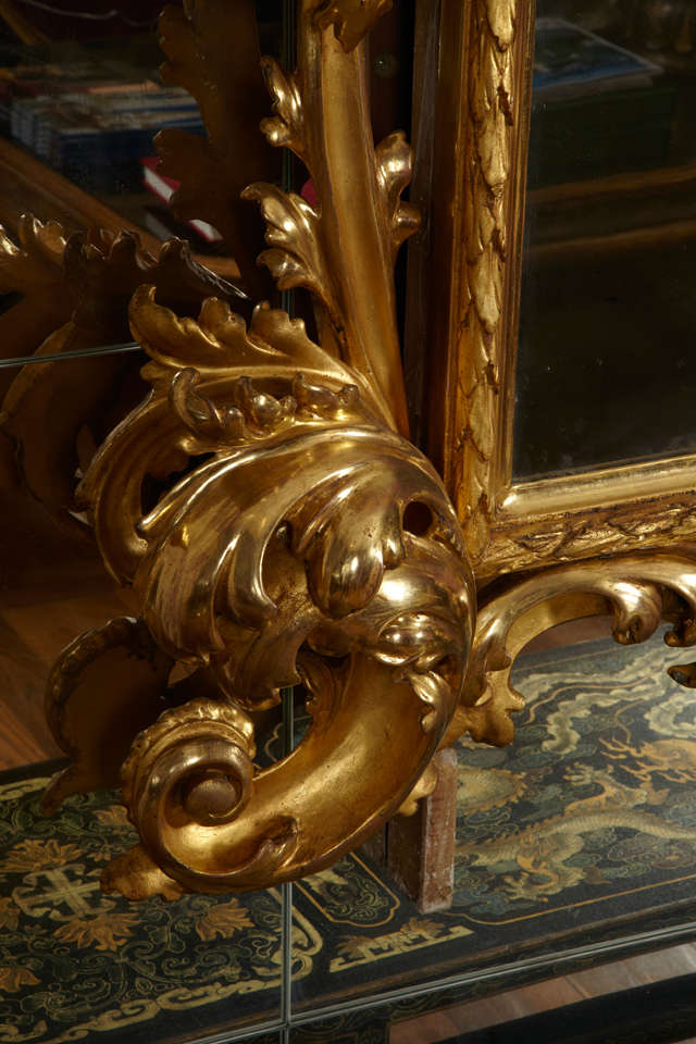 Baroque Fantastic Pair Of 18th Century Giltwood Mirrors